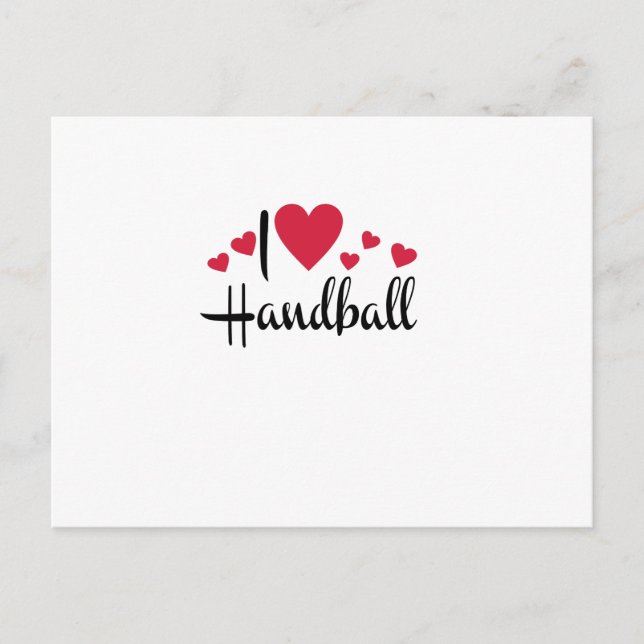 Carte Postale handball (Devant)