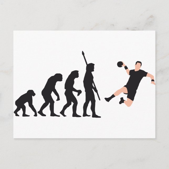 Carte Postale handball d'évolution (Devant)