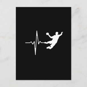 Carte Postale Handball - Handball Player Heartbeat