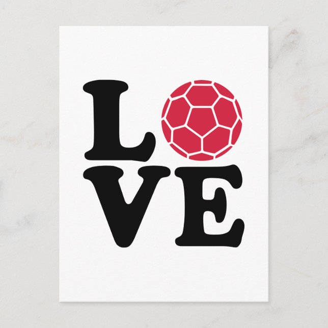 Carte Postale Handball Love (Devant)