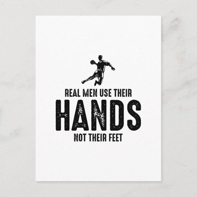 Carte Postale Handball Player Sport Team Handballer Drôle Dire (Devant)