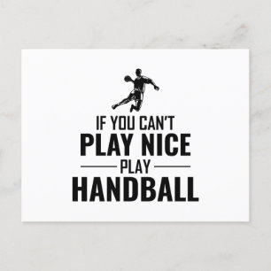 Carte Postale Handball Player Sport Team Handballer Drôle Dire
