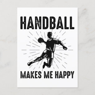 Carte Postale Handball Player Sport Team Handballer Drôle Dire