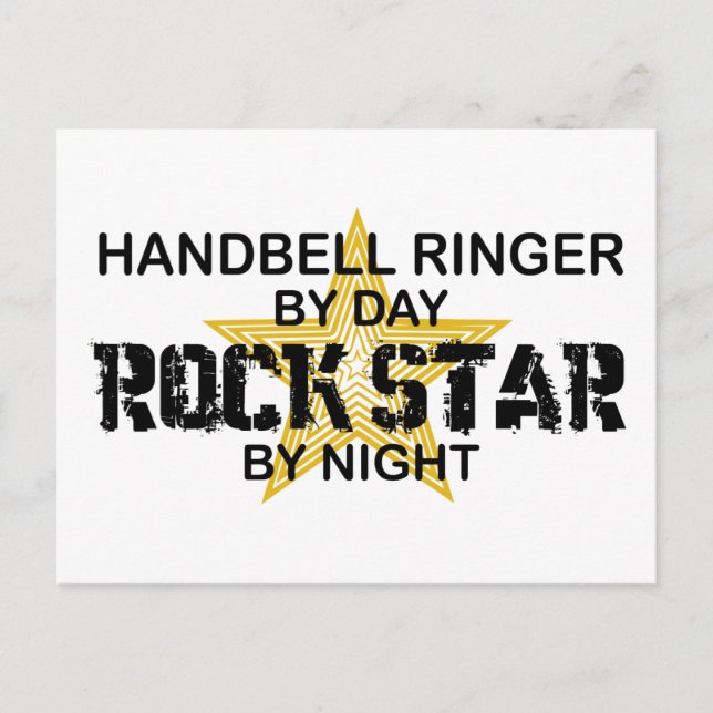 Carte Postale Handbell Rock Star par Night (Devant)