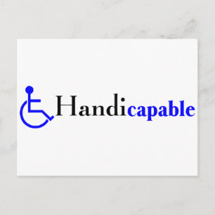 Carte Postale Handicapable (fauteuil roulant)
