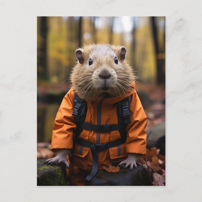 Carte Postale Handsome Capybara (Devant)