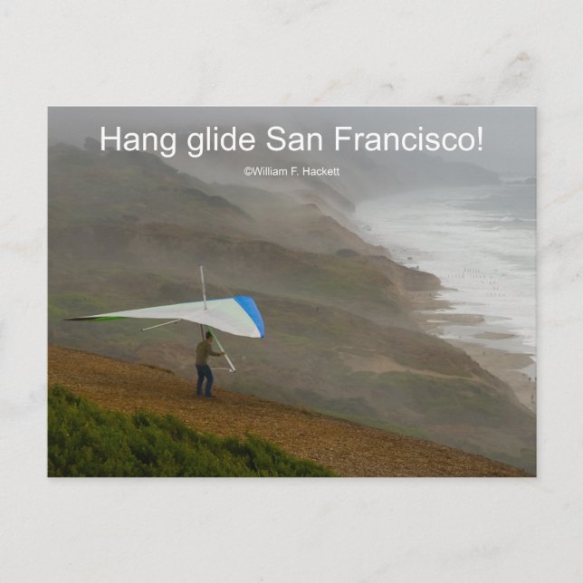 Carte Postale Hang glide San Francisco ! Produits de Californie (Devant)