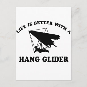 Carte Postale Hang Glider Vector conceptions