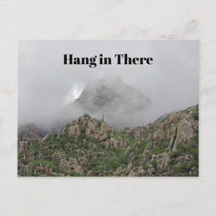 Carte Postale Hang in There Inspiration Mountain in Fog Photo