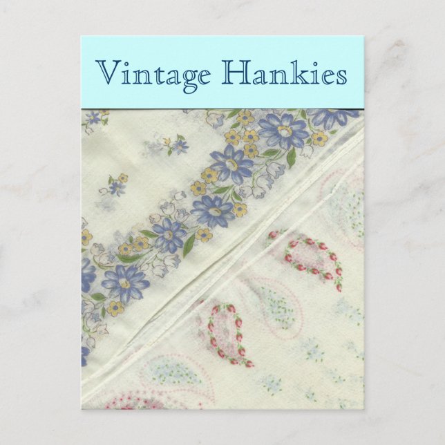 Carte postale Hankies vintages (Devant)