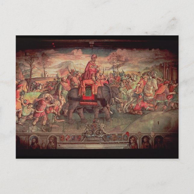 Carte Postale Hannibal Traversée des Alpes (Devant)