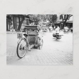 Carte Postale Hanoi Vietnam, Cyclo dans le Vieux Hanoï