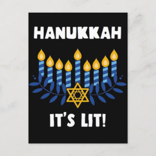 Carte Postale Hanoukka : C'est Lit