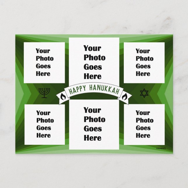 Carte postale Hanoukka Happy HAMbWG (Devant)