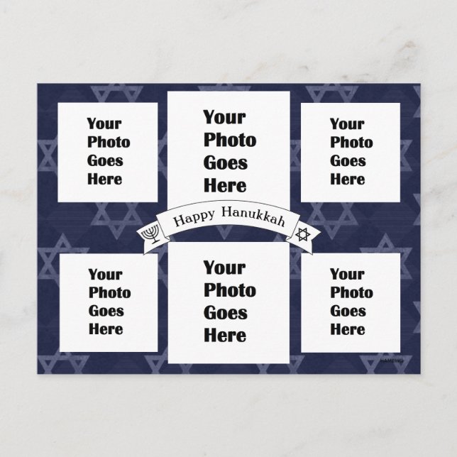 Carte postale Hanoukka Happy HAMbWG (Devant)