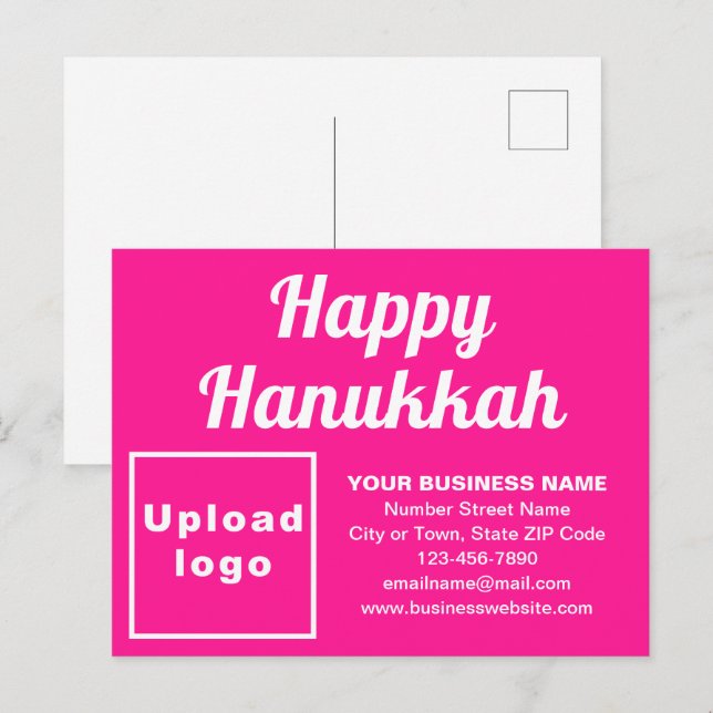 Carte postale Hanoukka Pink Holiday (Devant / Derrière)