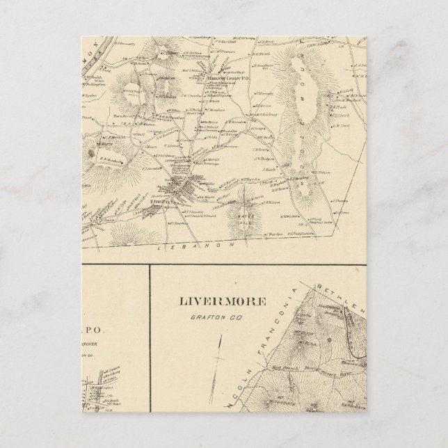 Carte Postale Hanover, Grafton Co (Devant)