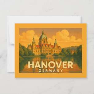 Carte Postale Hanovre Allemagne Art de Ville