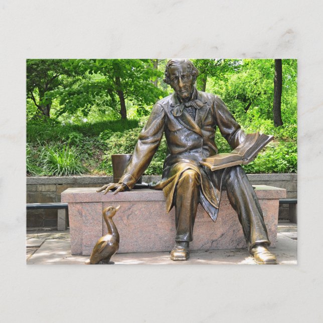 Carte Postale Hans Christian Andersen dans le Parc central (Devant)