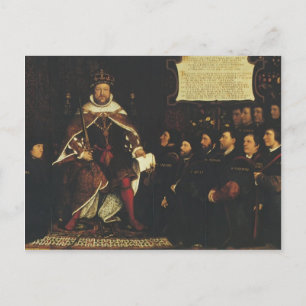 Carte Postale Hans Holbein-Henry VIII remet une charte