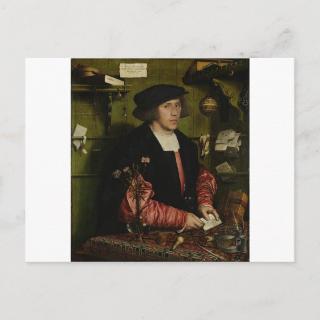 Carte Postale Hans Holbein le jeune - Le marchand Georg Gisz (Devant)
