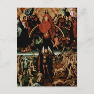 Carte Postale Hans Memling-Dernier jugement avec Archangel Micha