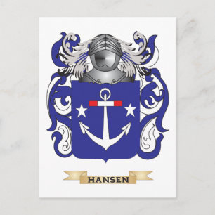 Carte Postale Hansen-(Danemark) Armoiries (crête de famille)