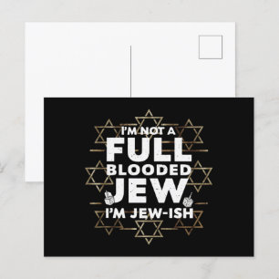 Carte Postale Hanukkah Pas Juif De Sang Pur Juif Chanukah