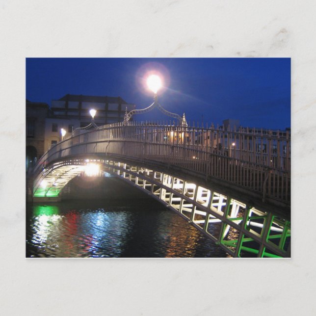 Carte Postale Ha'penny Bridge, Dublin (Devant)