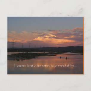 Carte Postale Happiness is not a destination, it's ...
