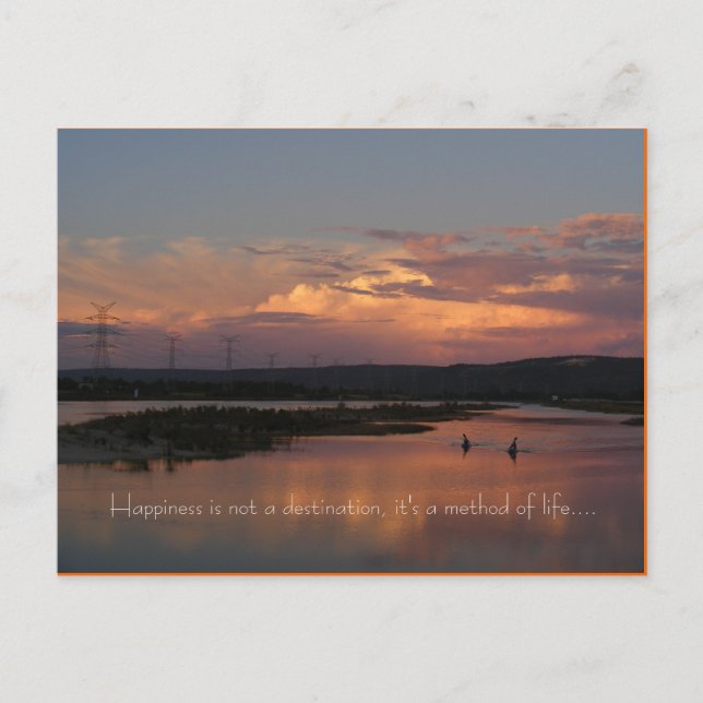 Carte Postale Happiness is not a destination, it's ... (Devant)