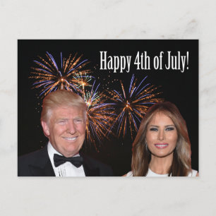 Carte Postale Happy 4th of July from Donald  and Melania Trump
