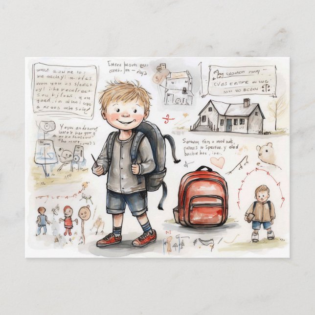 Carte Postale Happy back to school (Devant)