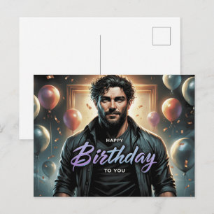 Carte Postale Happy Birthday 2026 -4