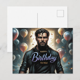 Carte Postale Happy Birthday 2026 -5