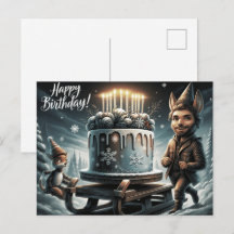 Happy Birthday 2026  Postcards divers -4