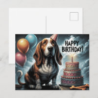 Happy Birthday 2026 Postcards Dog -2