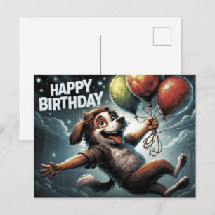 Carte Postale Happy Birthday 2026 Postcards Dog -3