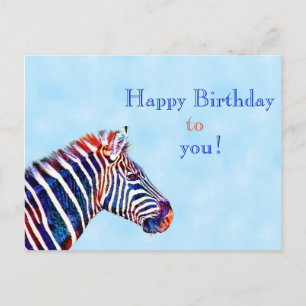 Carte Postale Happy Birthday Animal Lover Postcard