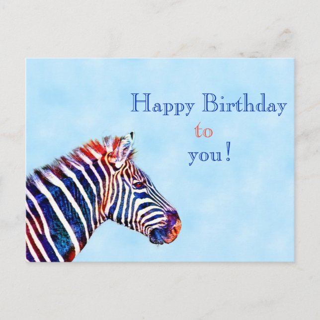 Carte Postale Happy Birthday Animal Lover Postcard (Devant)