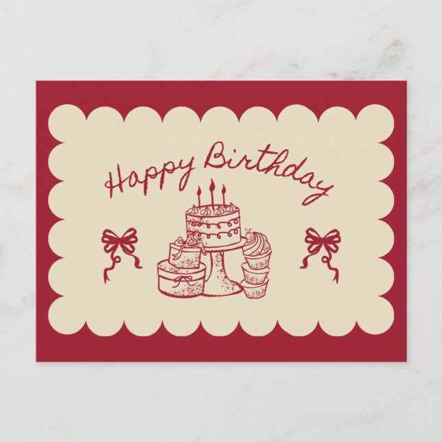 Carte Postale Happy Birthday Card | Birthday Greeting Card  (Devant)