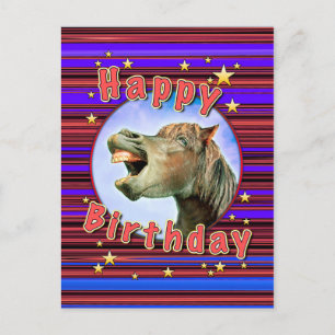 Carte Postale Happy Birthday from the laughing horse