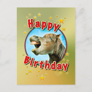 Carte Postale Happy Birthday from the laughing horse