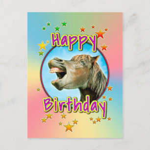 Carte Postale Happy Birthday from the laughing horse