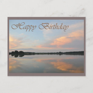 Carte Postale Happy birthday sunrise at the lake