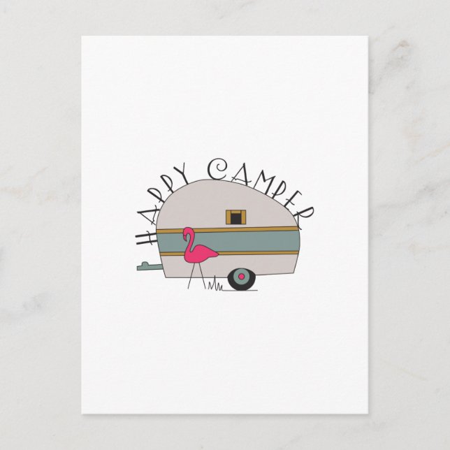 Carte Postale Happy Camper (Devant)