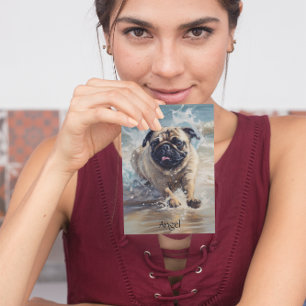 Carte Postale Happy Carlin at the Beach personnalisable