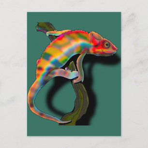 Carte Postale Happy chameleon