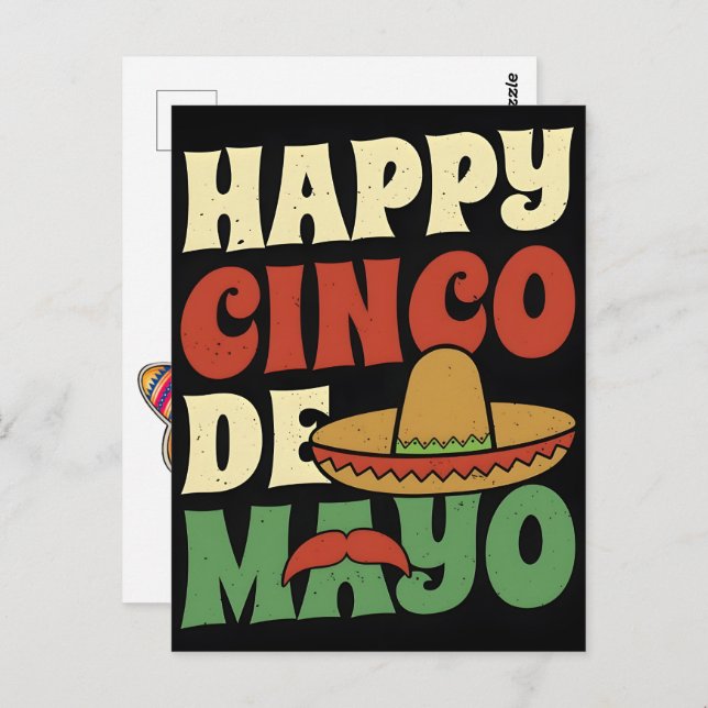 Carte Postale happy-cinco-de-mayo-mexican-festival-cinco-de-mayo (Devant / Derrière)