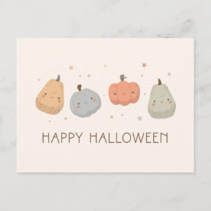 Carte postale Happy Cute Citrouille Design
